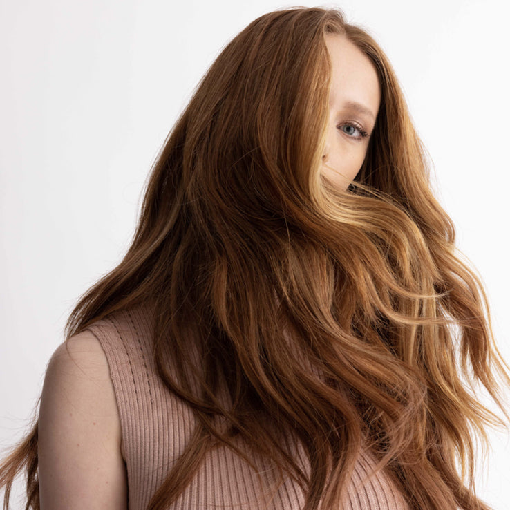 The Coveted Weft in Silky Straight hair extensions by Covet & Mane